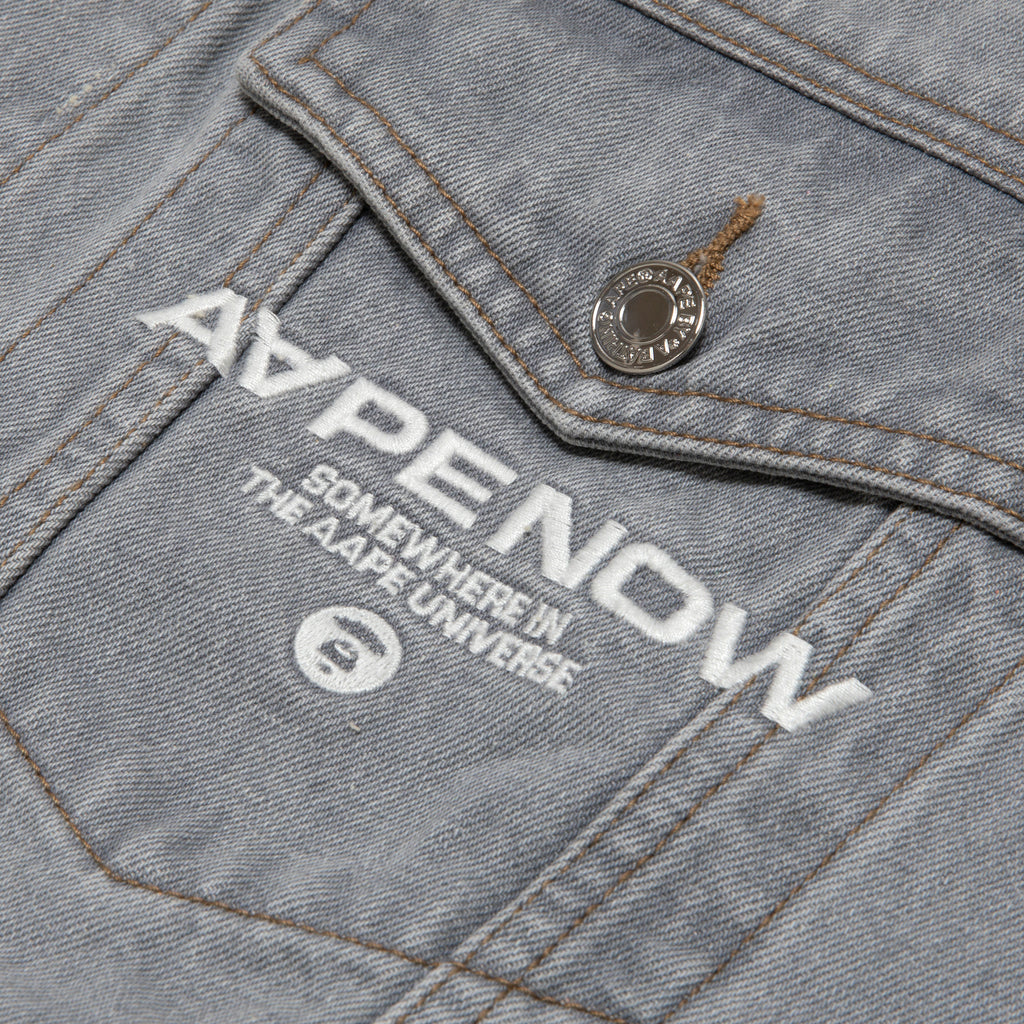 AAPE MOONFACE WORKWEAR DENIM JACKET | AAPE US