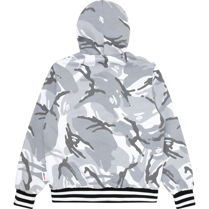 MOONFACE REVERSIBLE HOODED SNAP-BUTTON JACKET