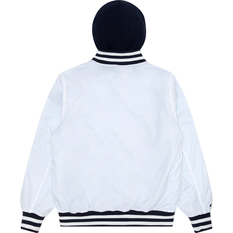 MOONFACE REVERSIBLE HOODED SNAP-BUTTON JACKET