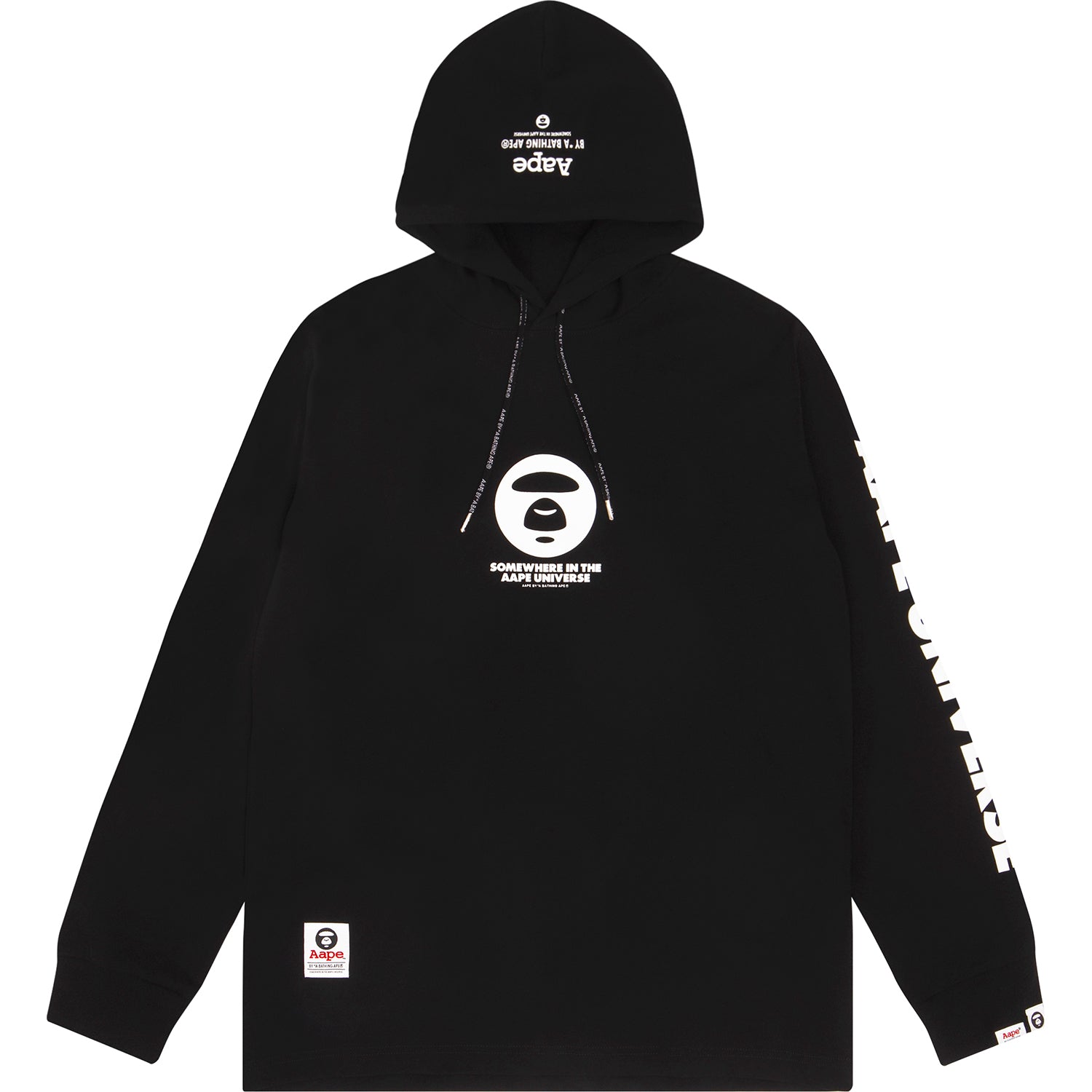 AAPE LOGO PRINT HOODED TEE