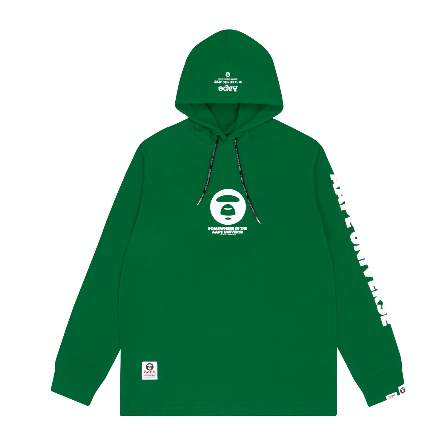 AAPE LOGO PRINT HOODED TEE