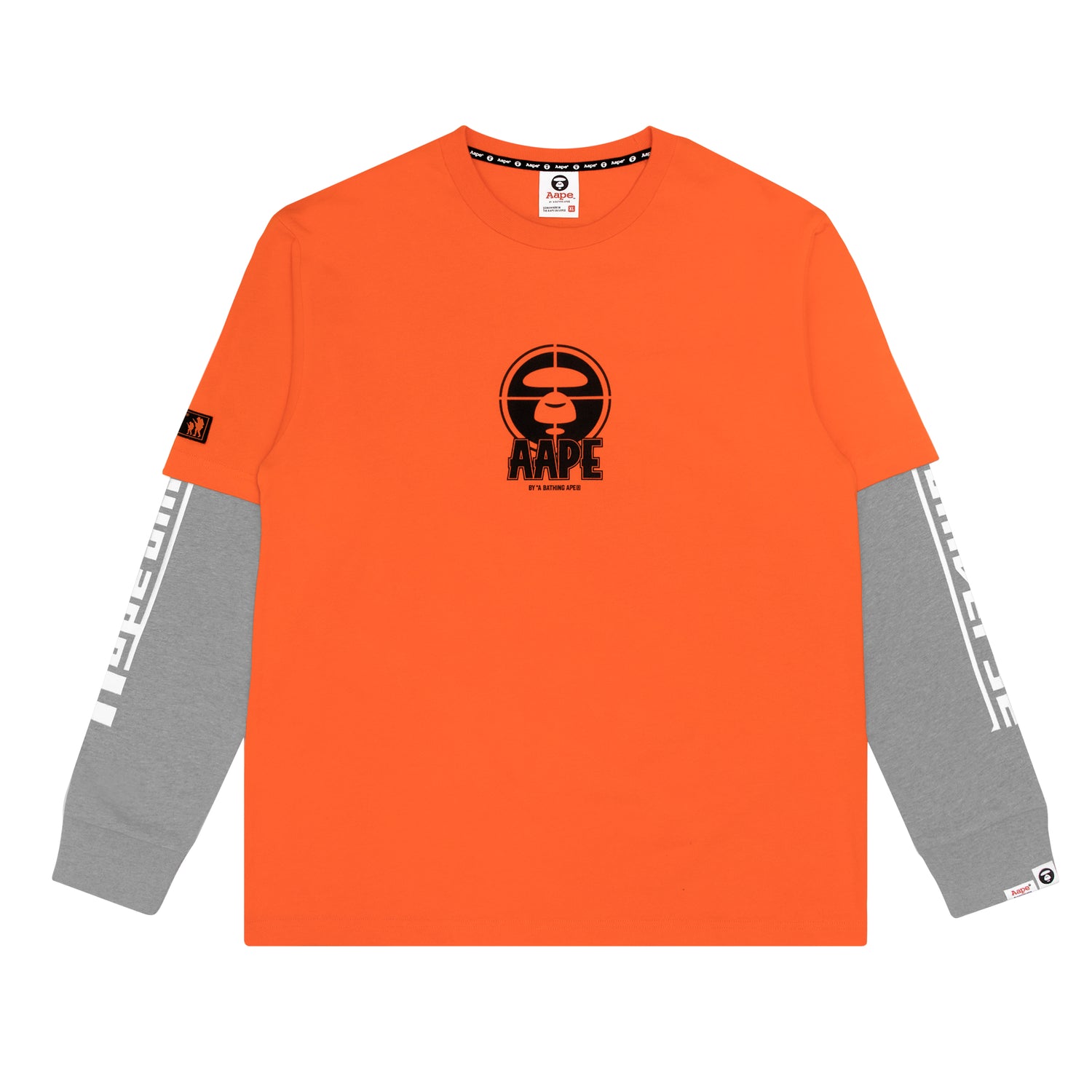 AAPE LOGO LAYERED SLEEVE TEE