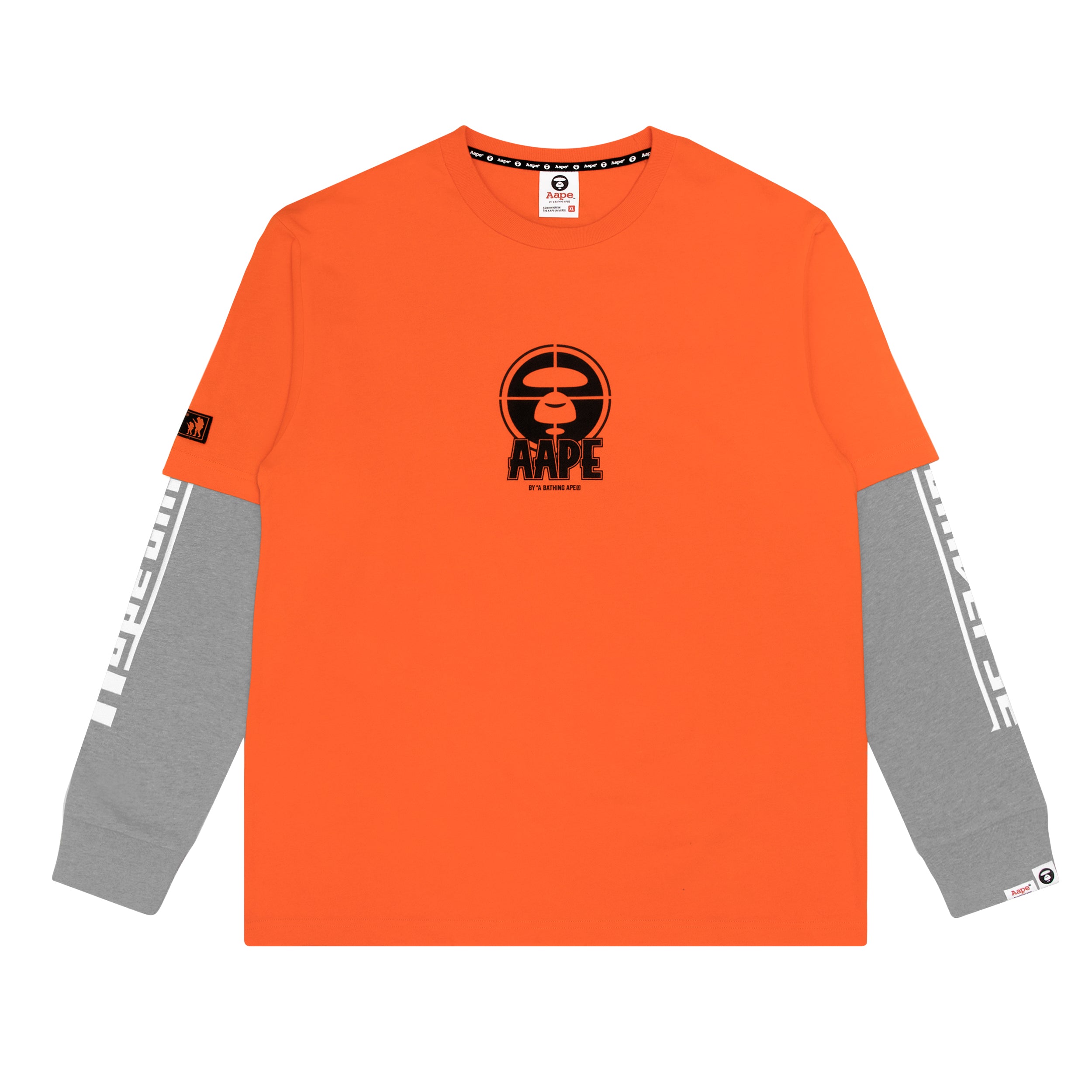 AAPE LOGO LAYERED SLEEVE TEE