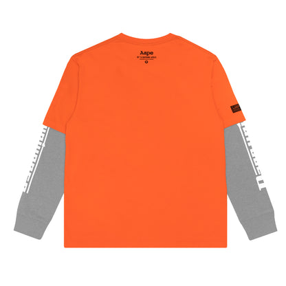 AAPE LOGO LAYERED SLEEVE TEE