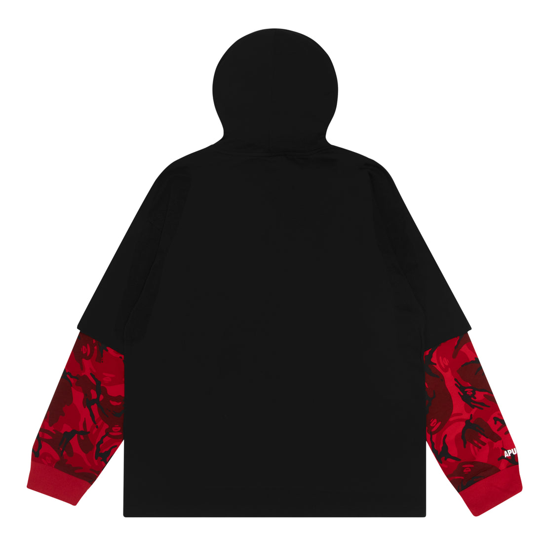 AAPE LAYERED SLEEVE HOODED TEE