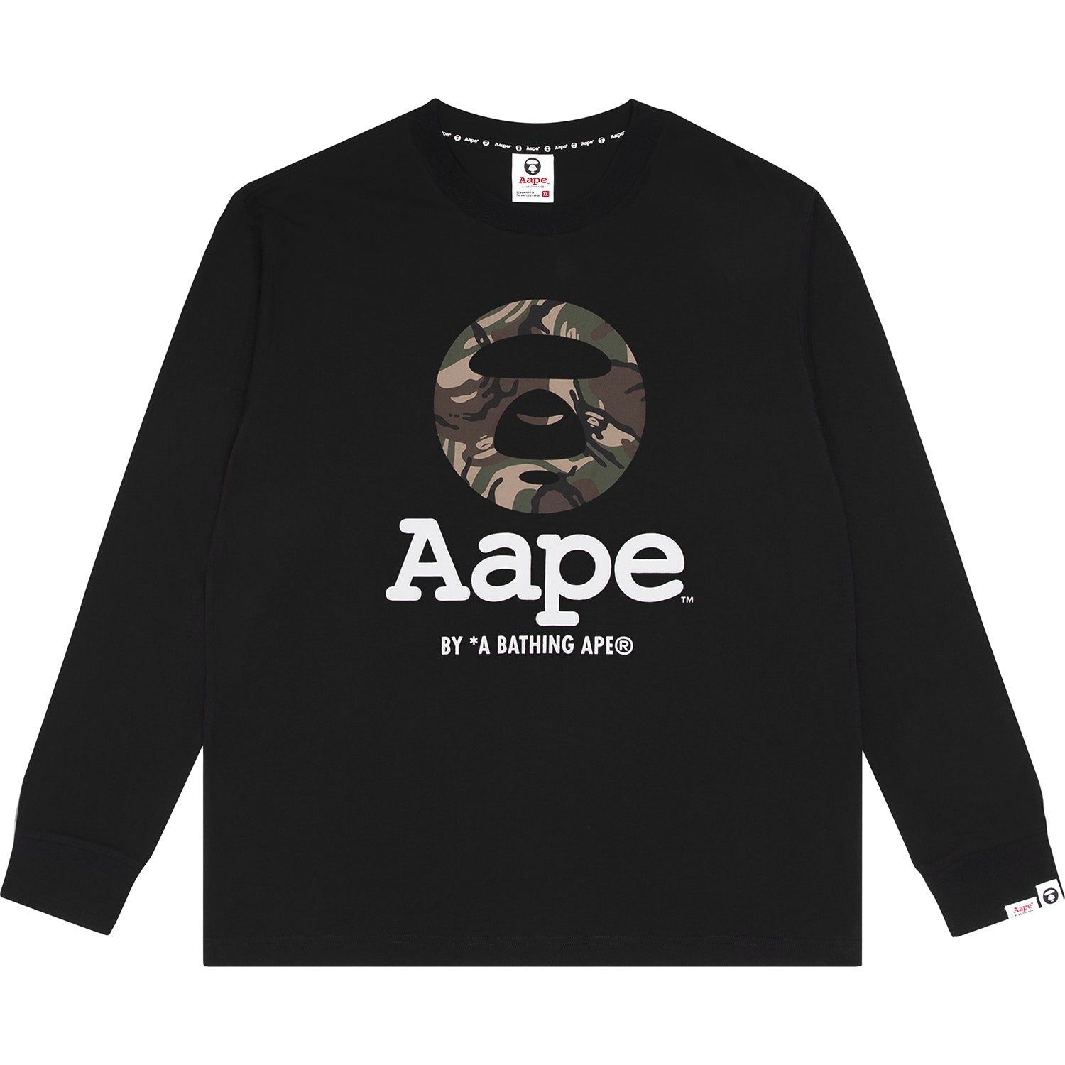 AAPE MOONFACE PATTERNED TEE