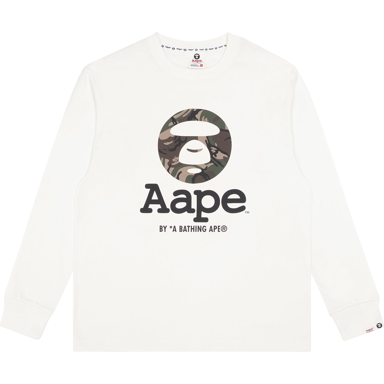 AAPE MOONFACE PATTERNED TEE