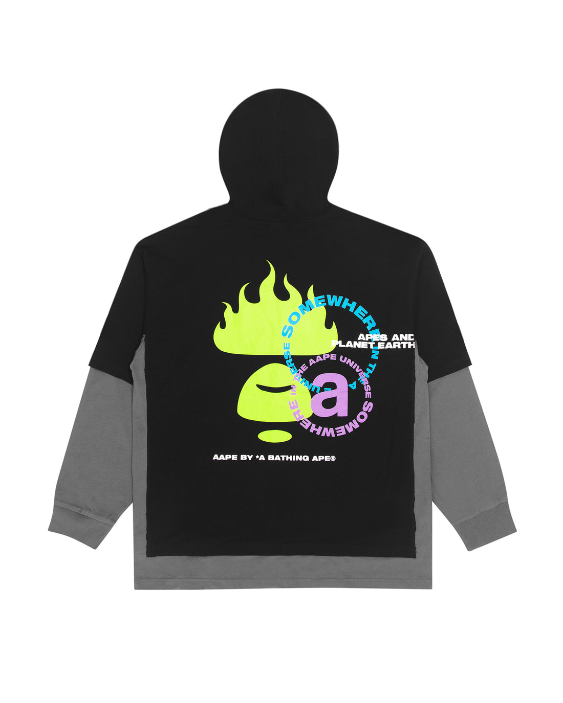 AAPE APE UNIVERSE HOODED TEE