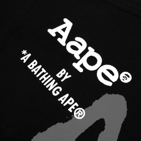 MOONFACE LETTERING PRINT LONG SLEEVE TEE