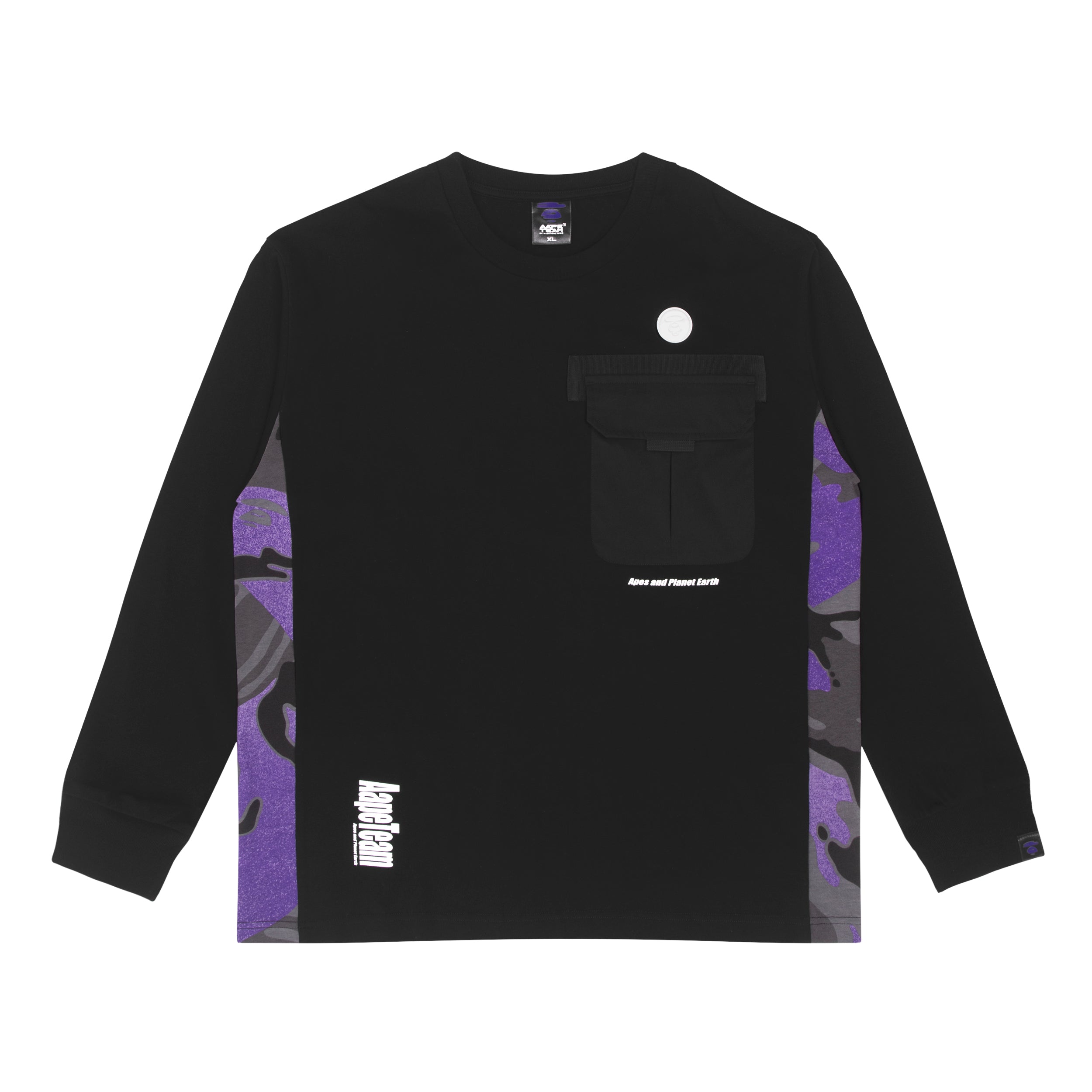 MOONFACE CHEST POCKET LONG-SLEEVE TEE