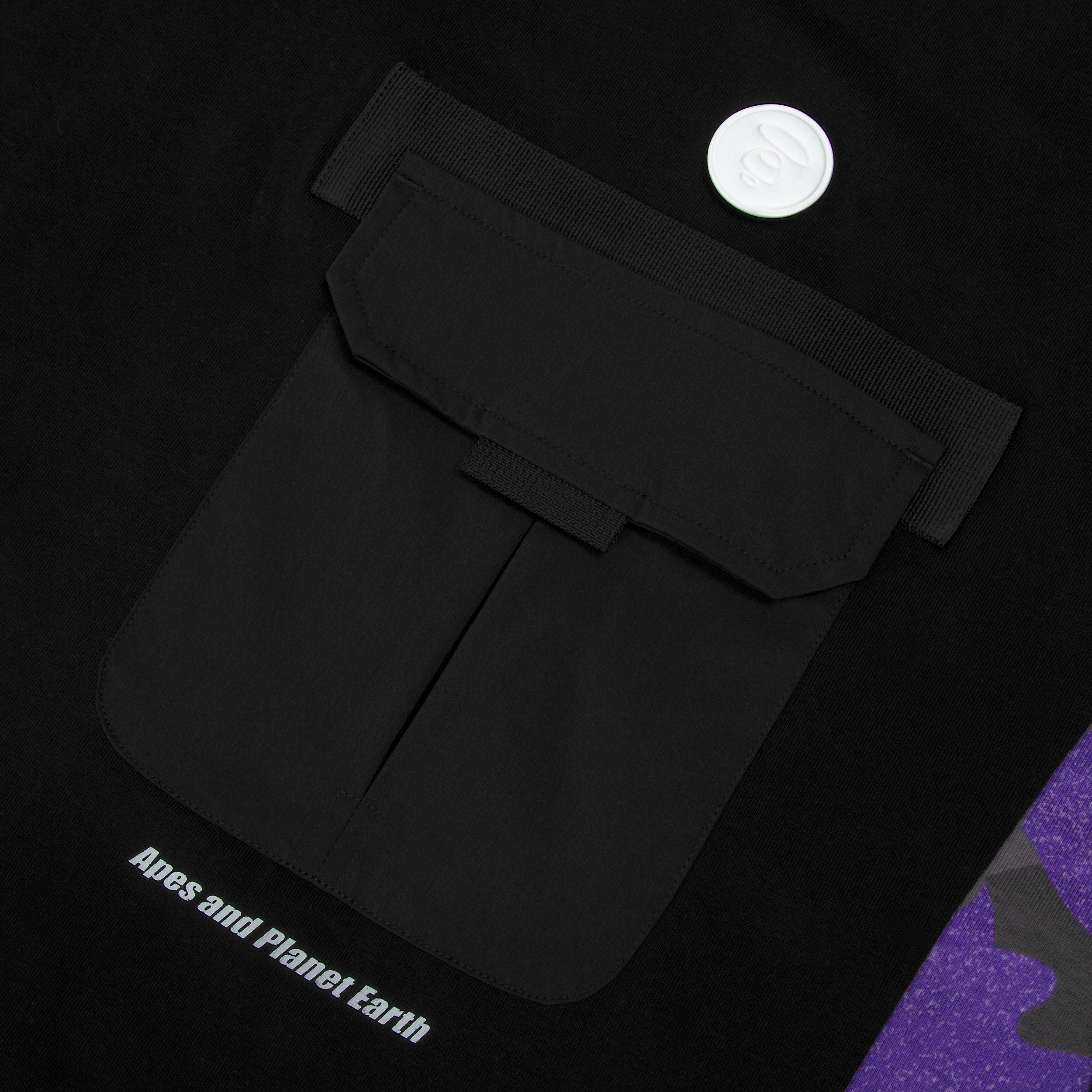 MOONFACE CHEST POCKET LONG-SLEEVE TEE