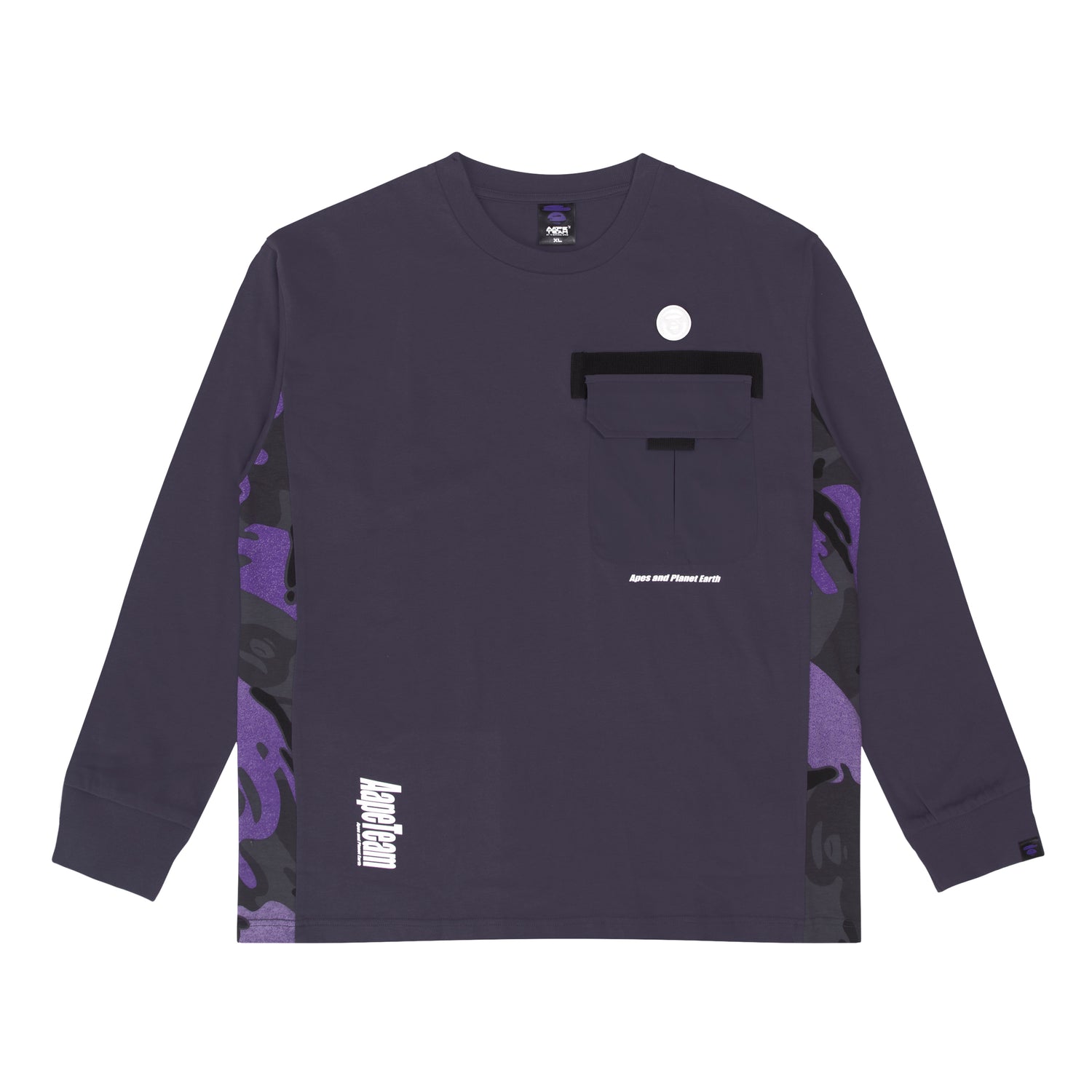 MOONFACE CHEST POCKET LONG-SLEEVE TEE