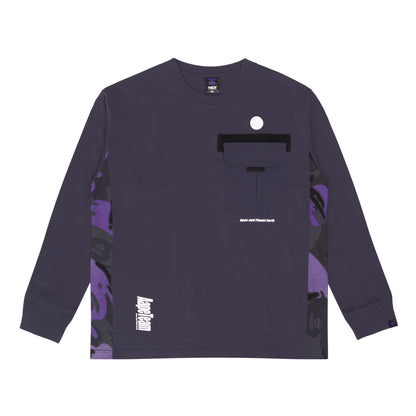 MOONFACE CHEST POCKET LONG-SLEEVE TEE