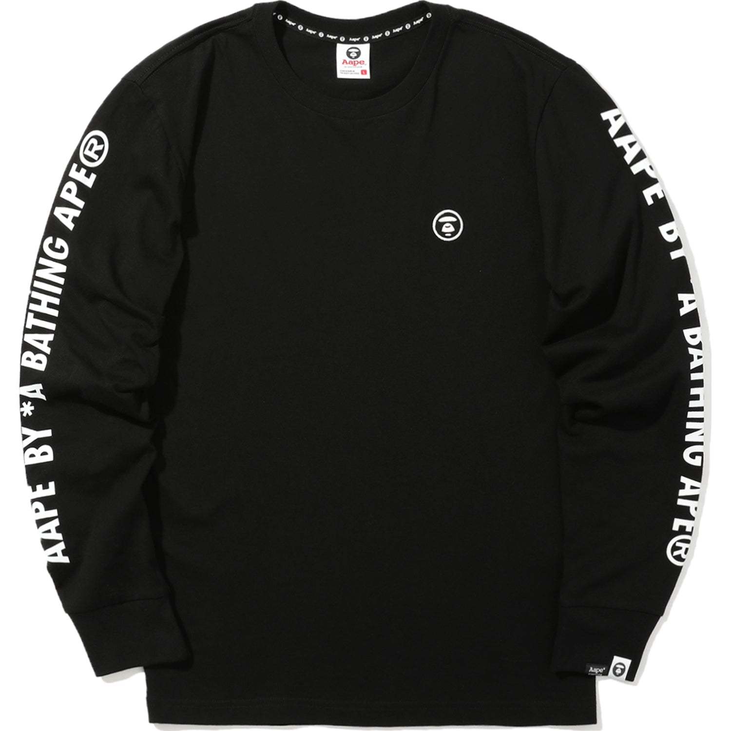 AAPE RIBBED CUFF LOGO TEE