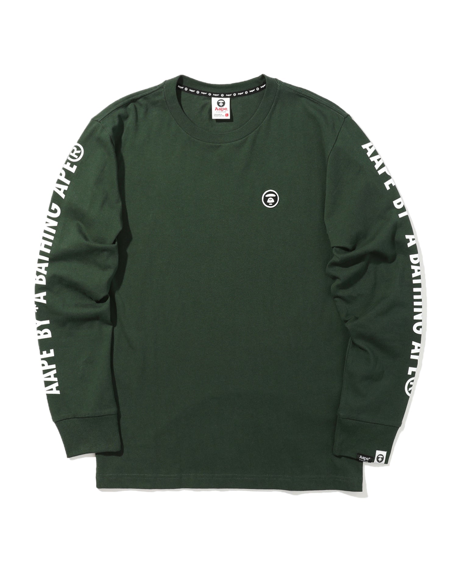 AAPE RIBBED CUFF LOGO TEE