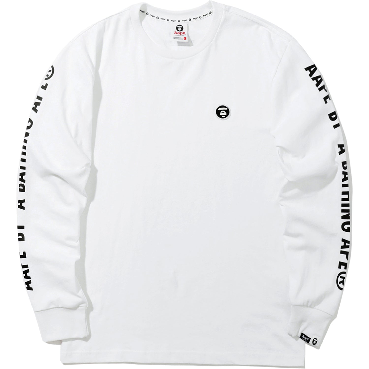 AAPE RIBBED CUFF LOGO TEE