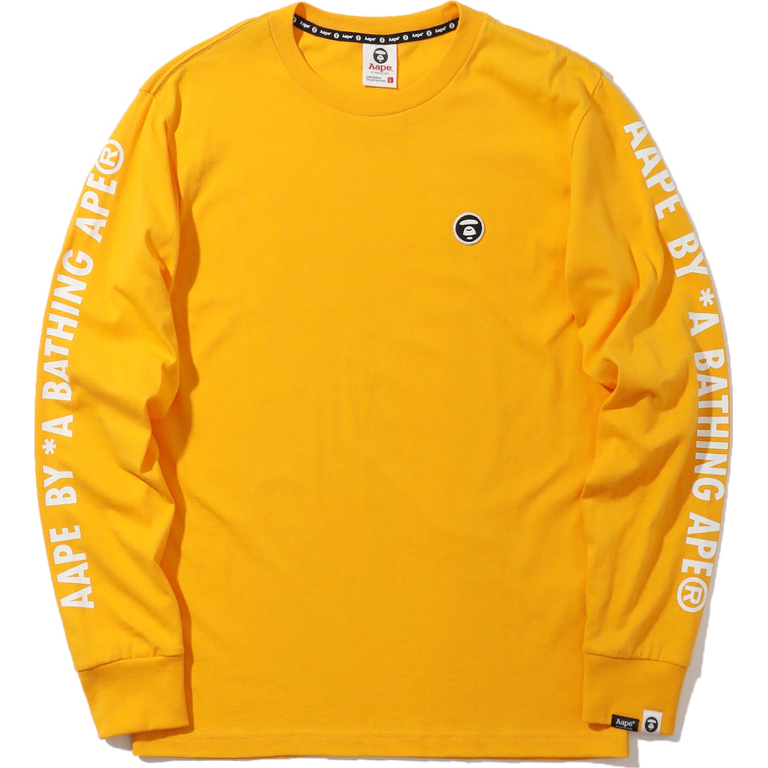 AAPE RIBBED CUFF LOGO TEE