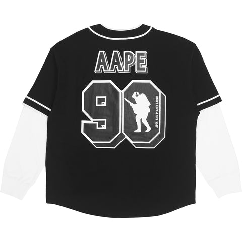 AAPE X 9090 MOONFACE LAYERED BLOUSE
