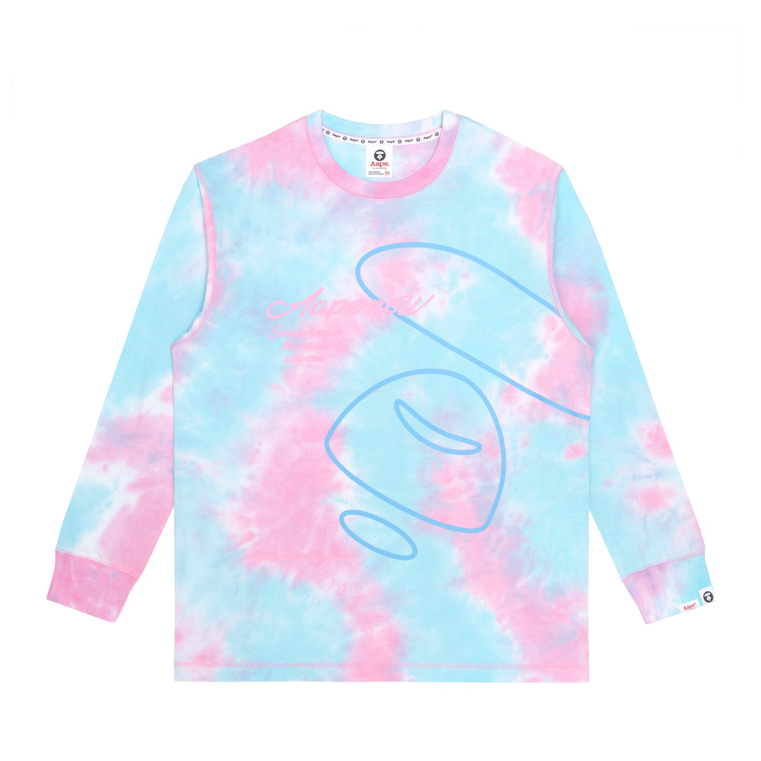 APE FACE TIE-DYE L/S TEE