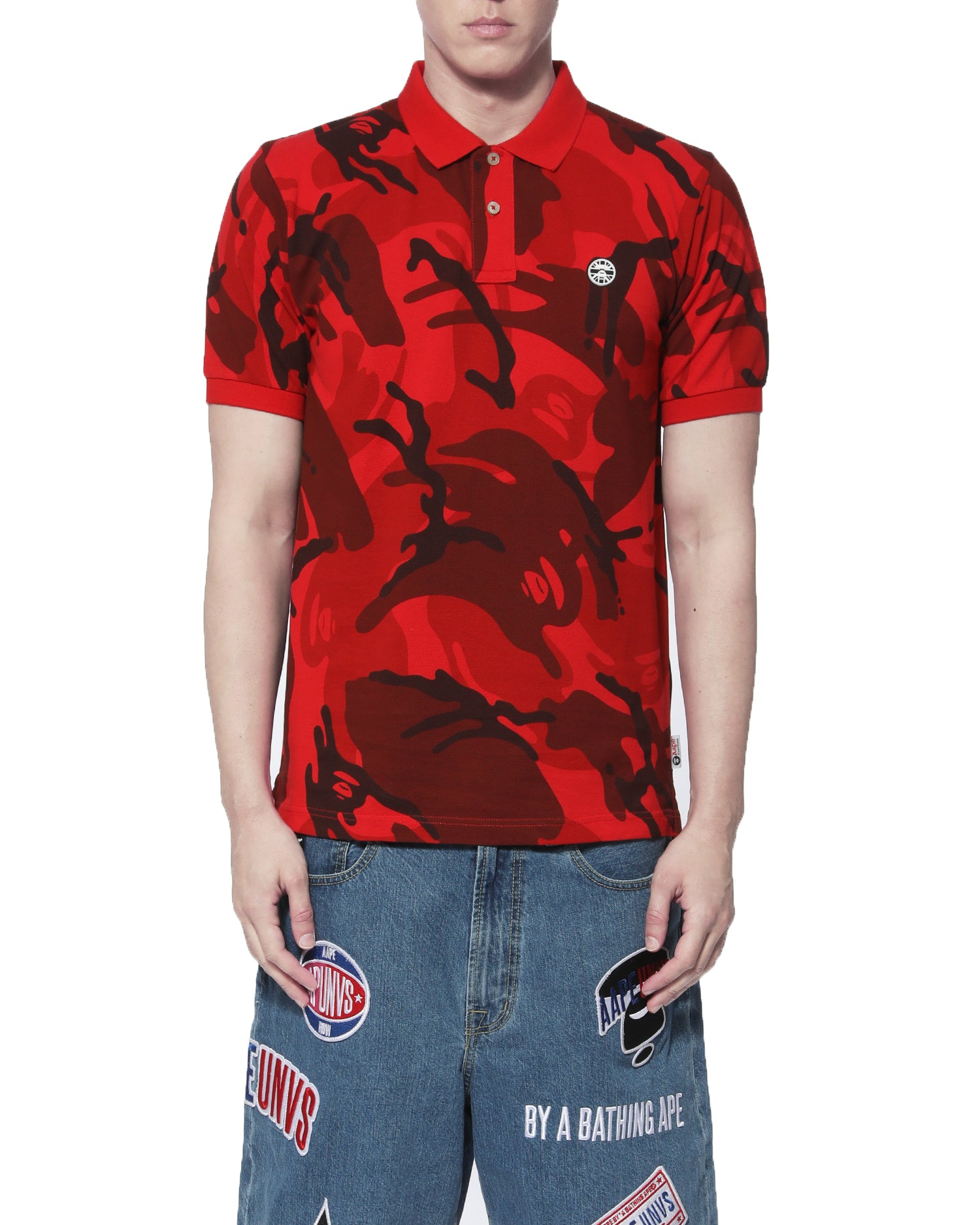 AAPE CAMO POLO TEE