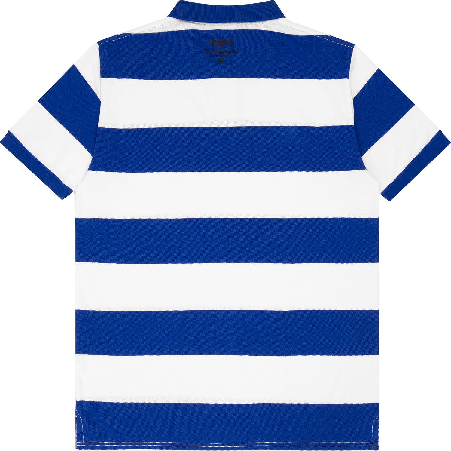 AAPE APE FACE STRIPE POLO SHIRT