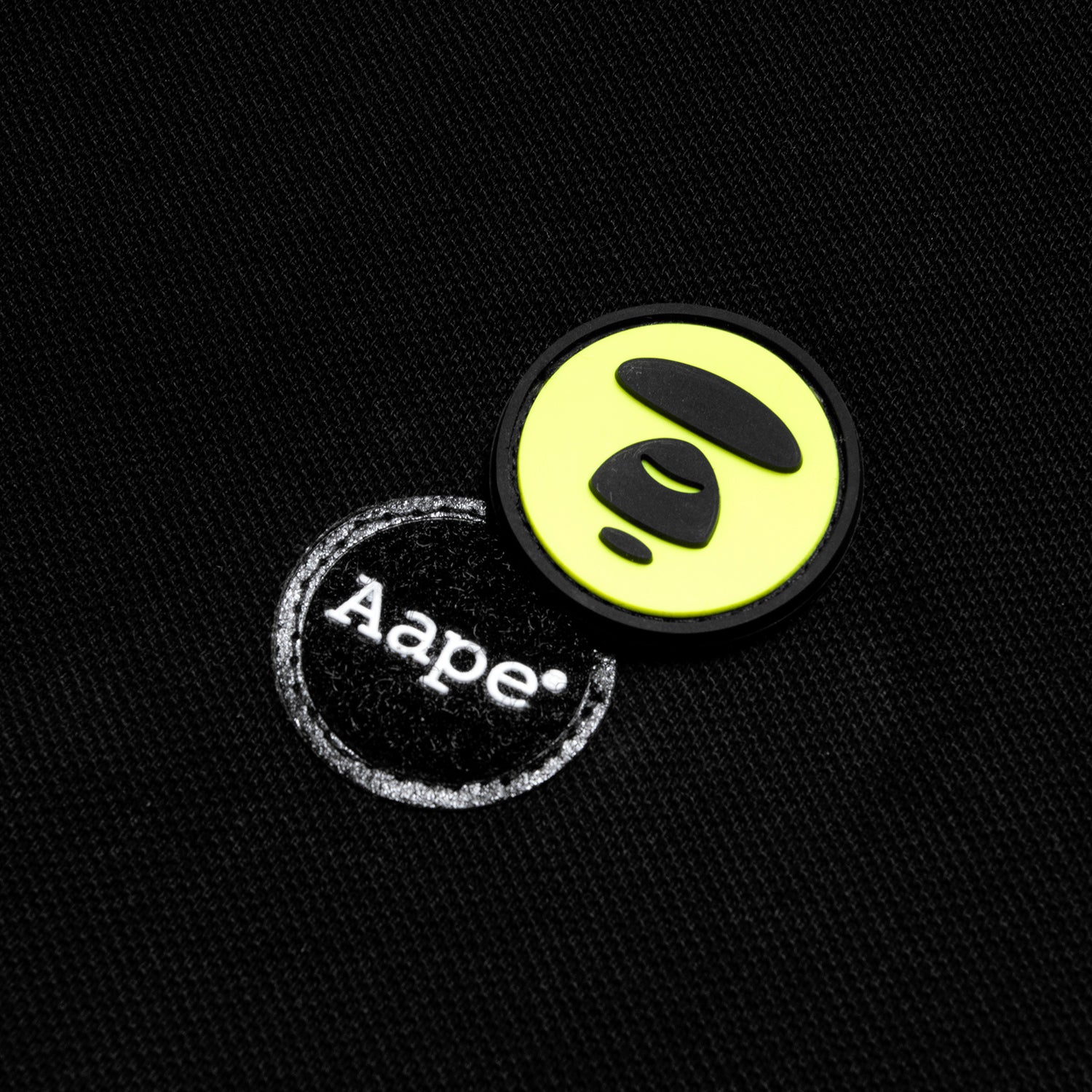 AAPE APE FACE BADGE POLO SHIRT