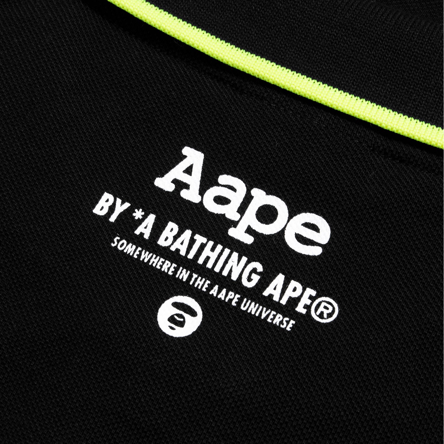 AAPE APE FACE BADGE POLO SHIRT