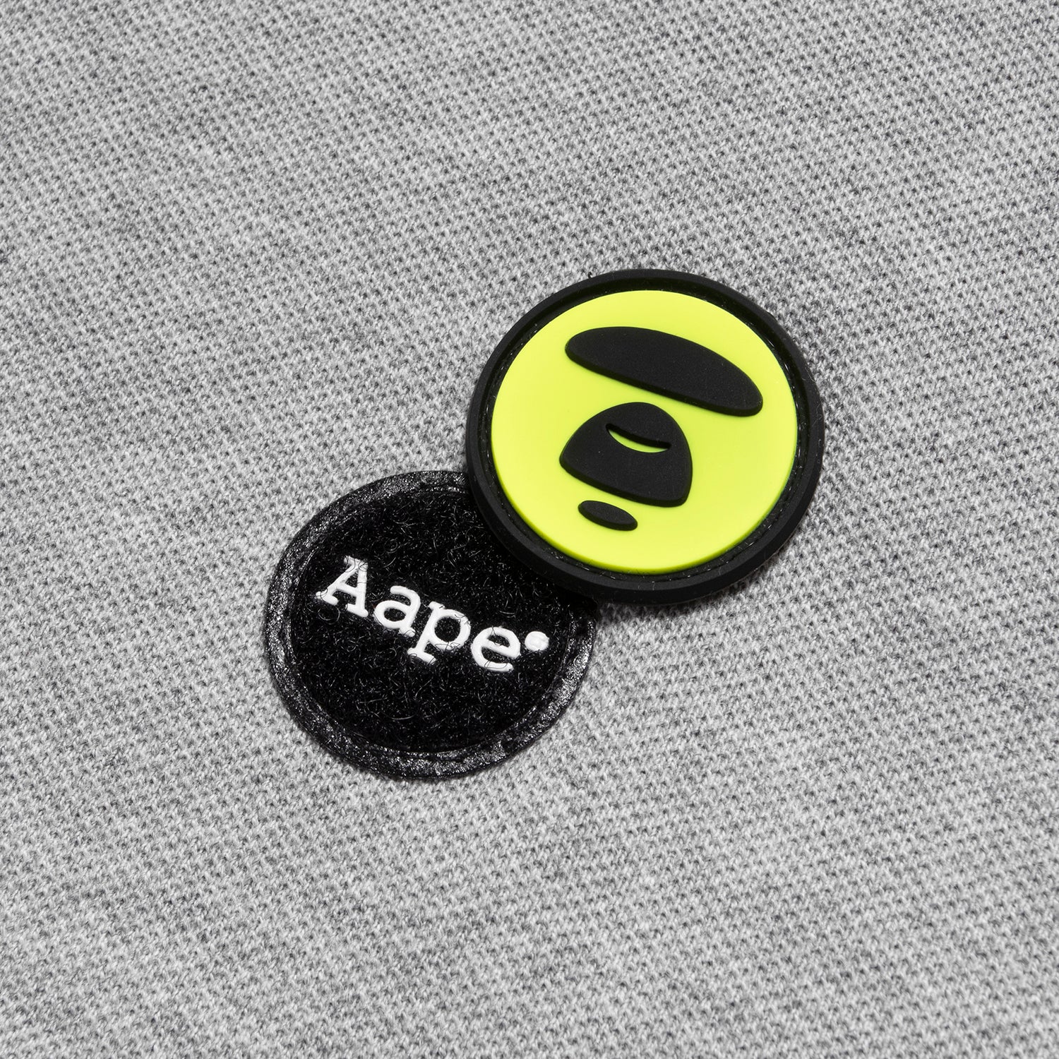 AAPE APE FACE BADGE POLO SHIRT