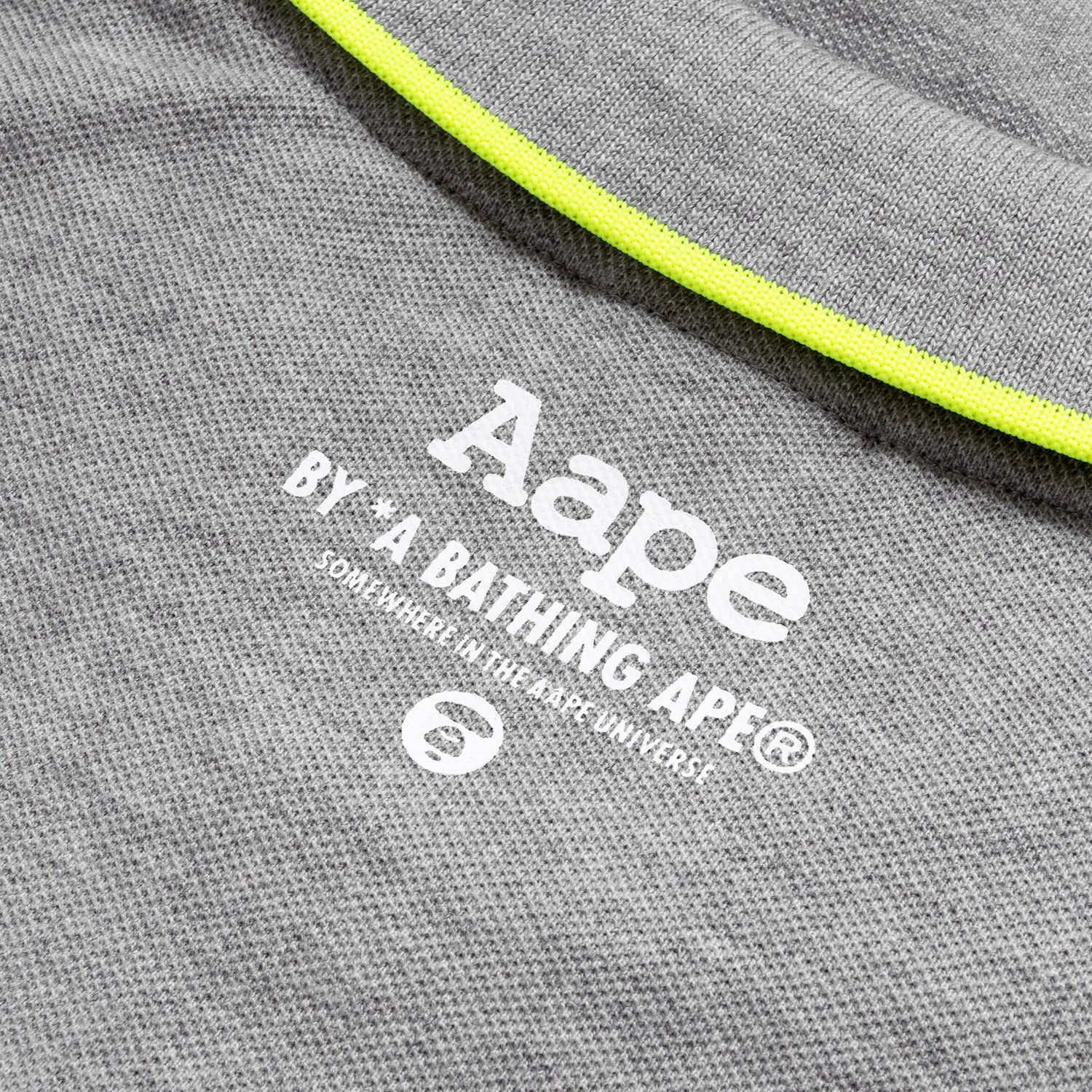 AAPE APE FACE BADGE POLO SHIRT