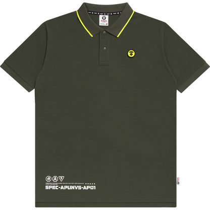 AAPE APE FACE BADGE POLO SHIRT