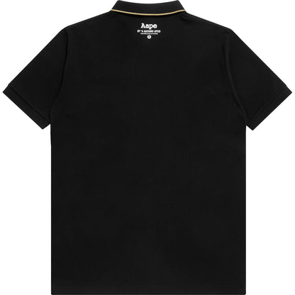 AAPE METALLIC LOGO PATCH POLO SHIRT