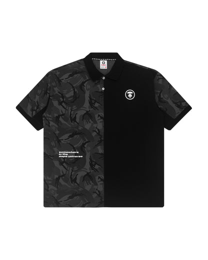 AAPE APE FACE CONTRAST CAMO POLO