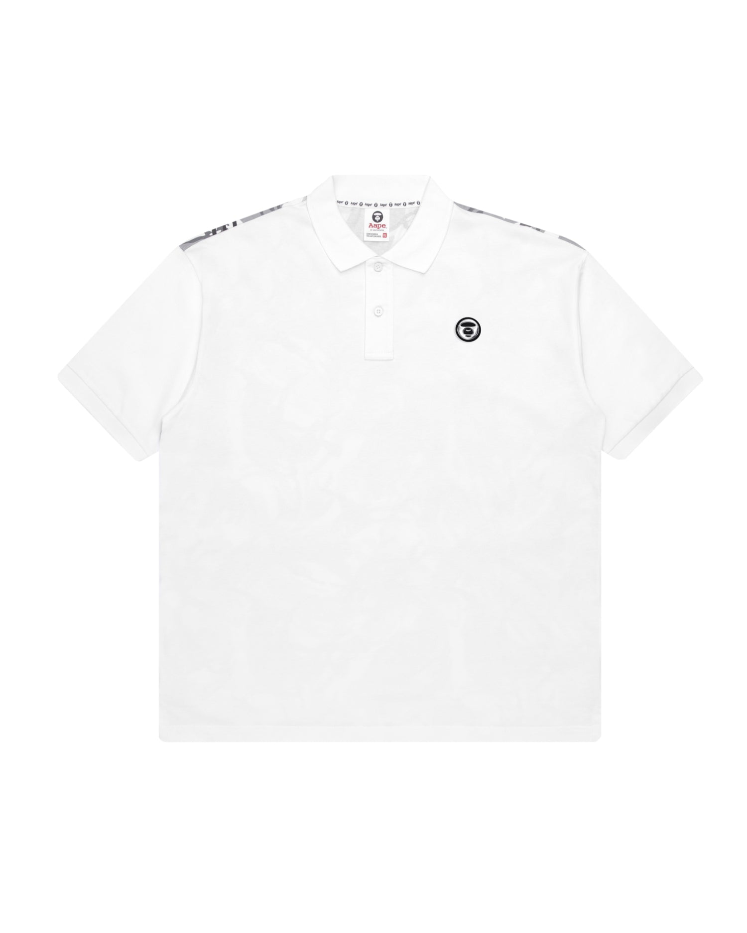 AAPE APE FACE LOGO POLO SHIRT