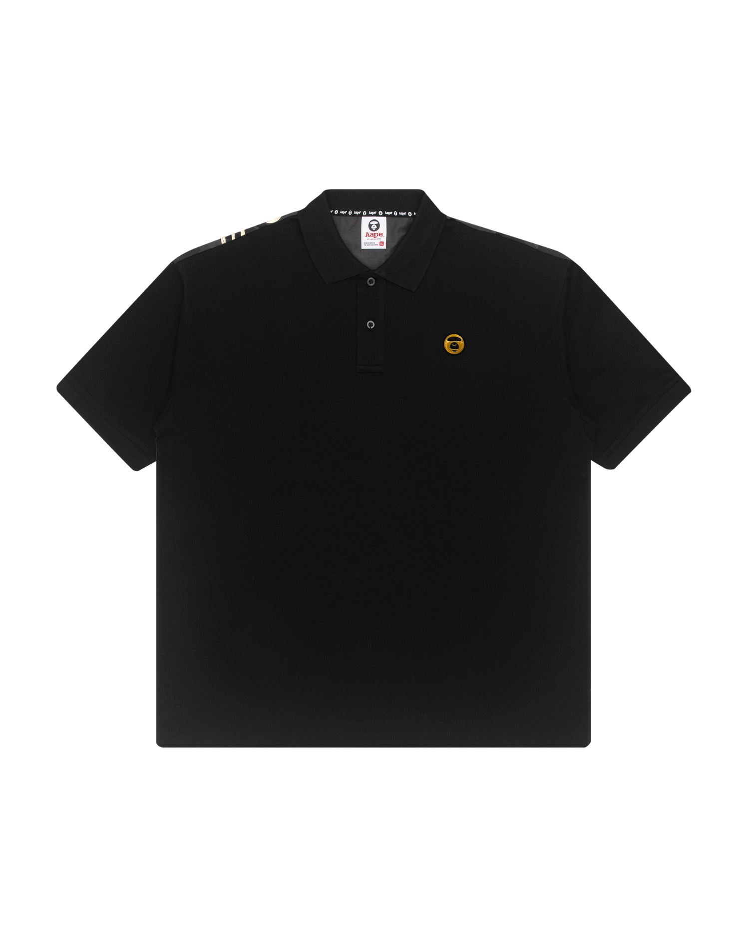 AAPE APE FACE LOGO POLO SHIRT