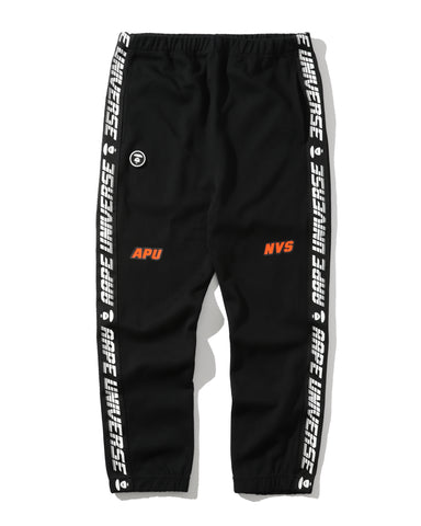 AAPE LOGO PATCH GRAPHIC PRINT TRACK PANTS