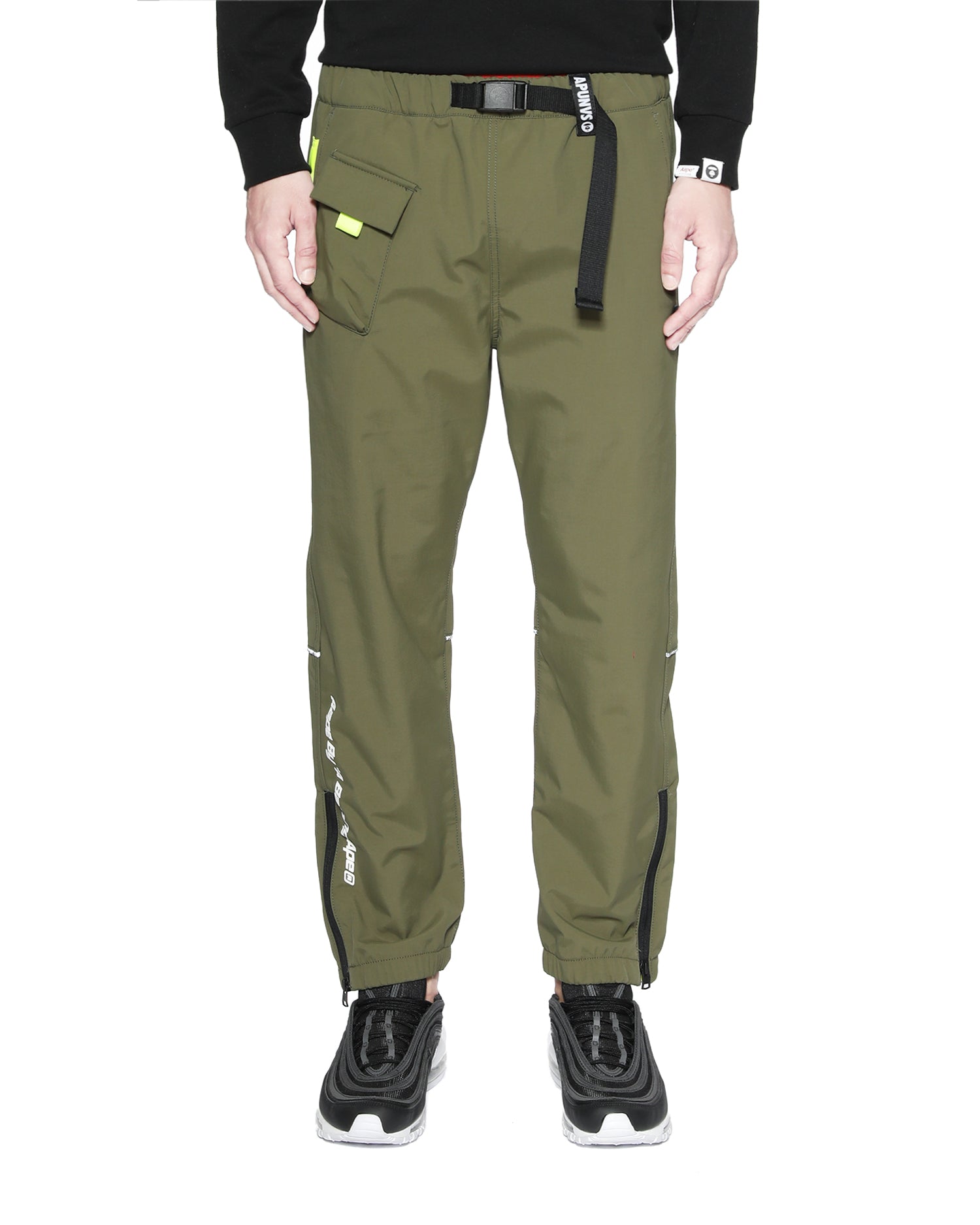 AAPE NYLON LOOSE FANCY PANTS