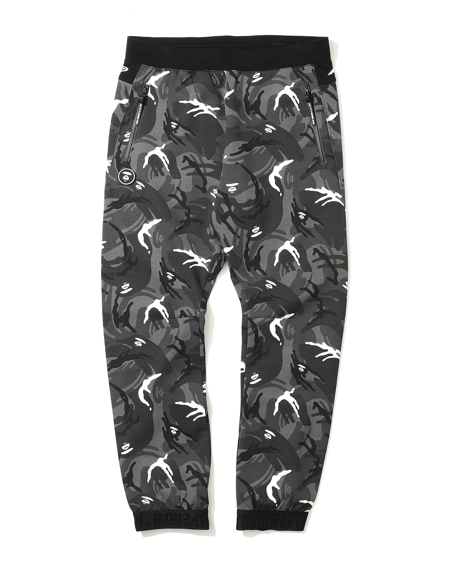 AAPE ZIP POCKET CAMO JOGGERS