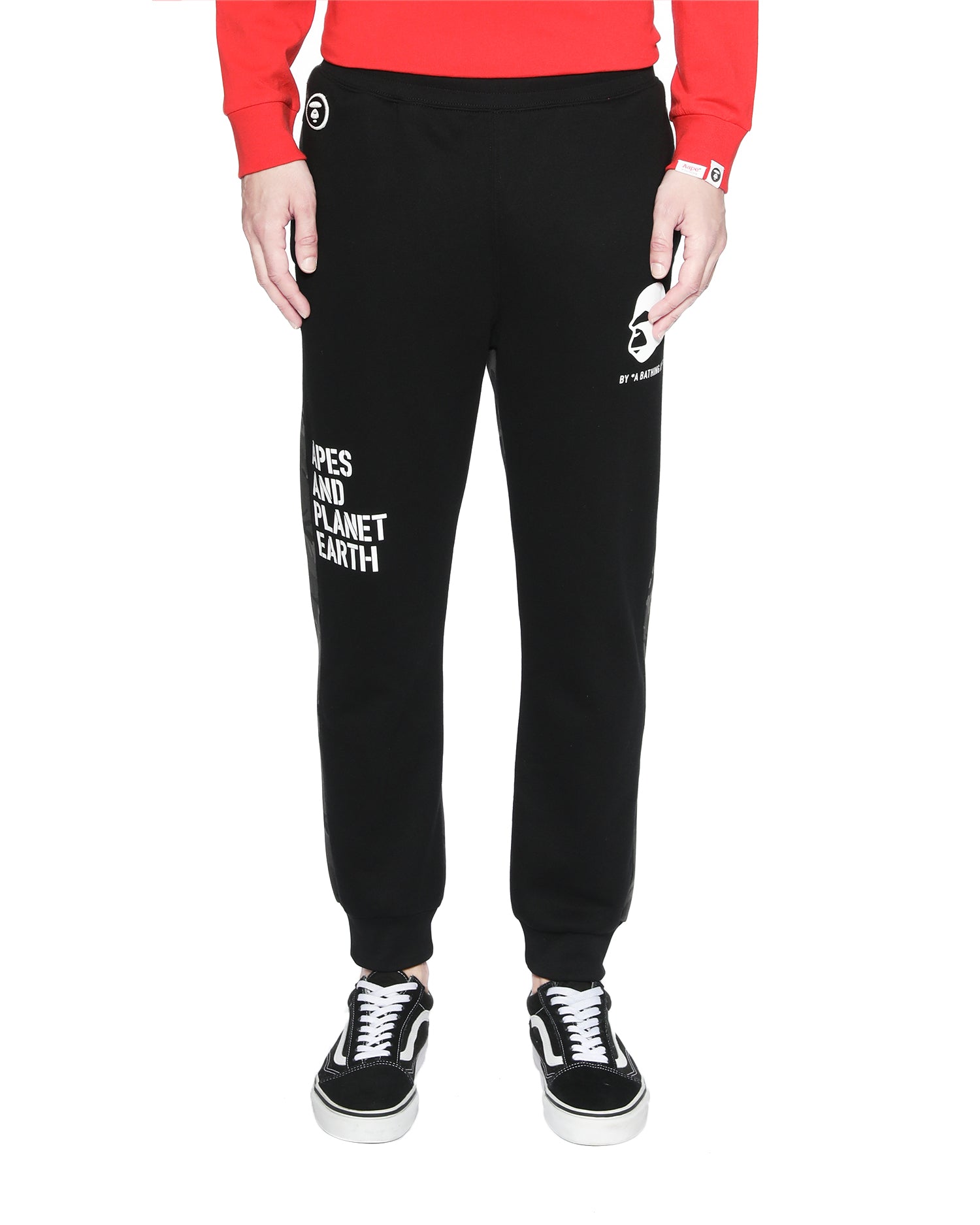 AAPE CTN/POLY FLEECE SWEAT PANTS