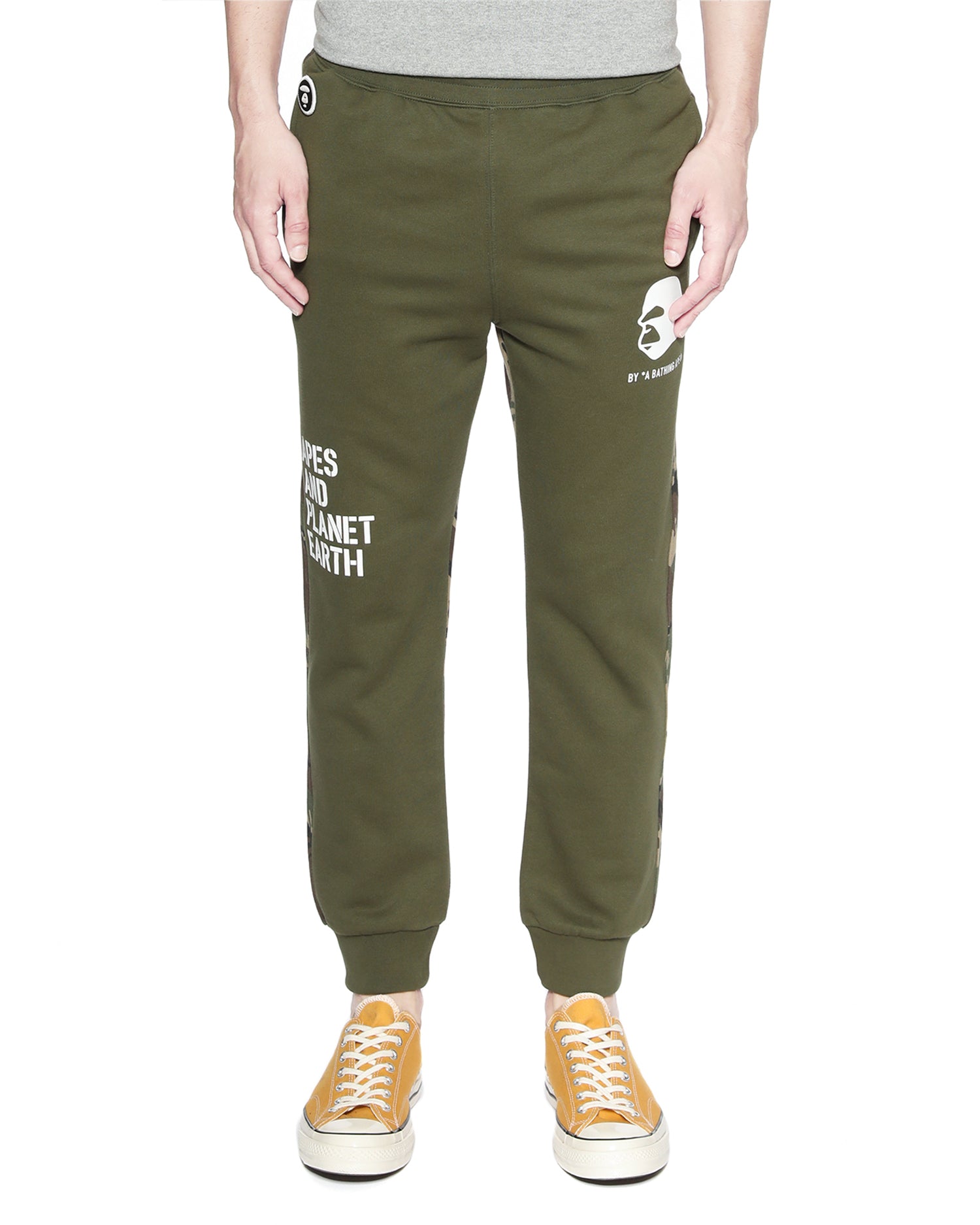 AAPE CTN/POLY FLEECE SWEAT PANTS