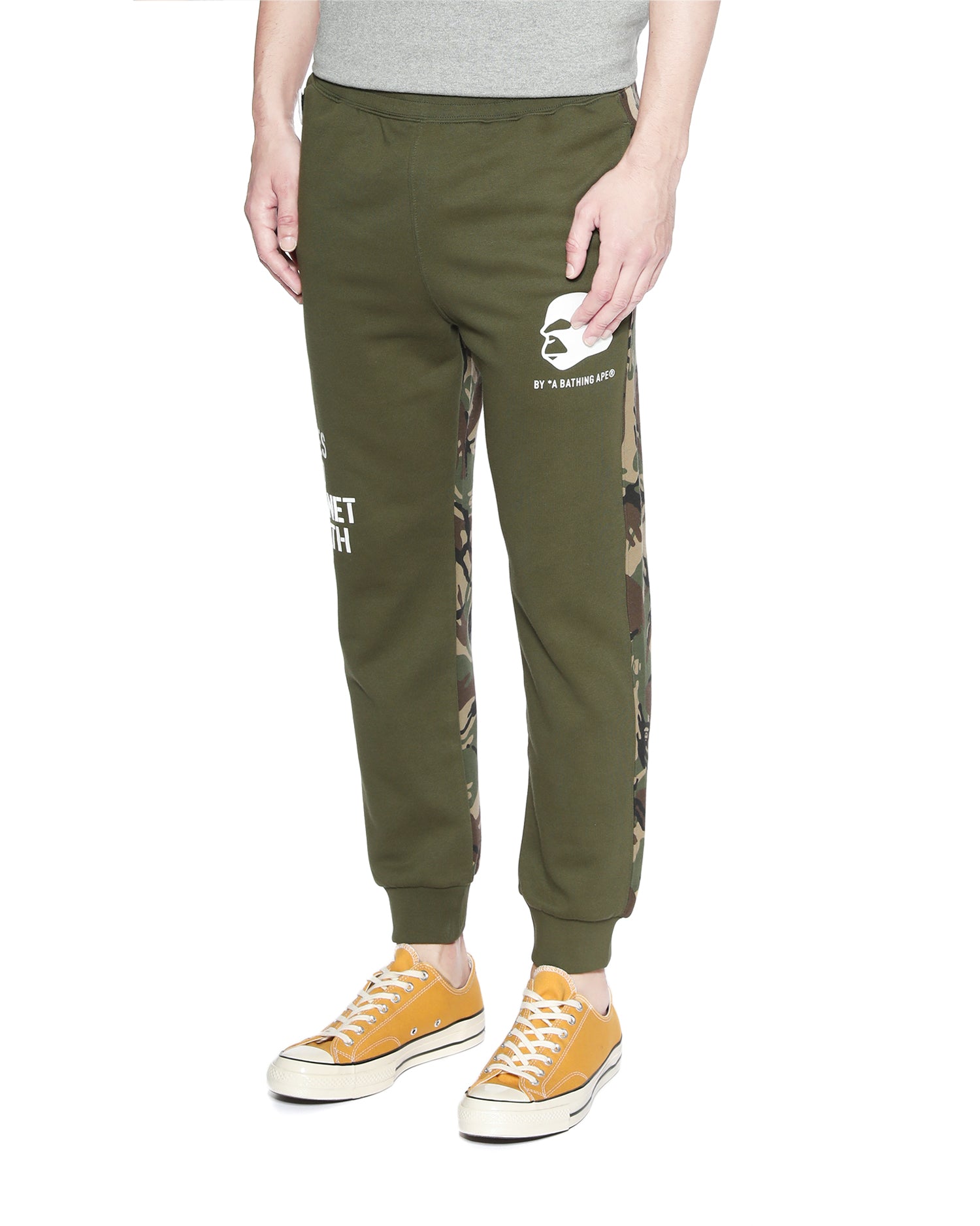 AAPE CTN/POLY FLEECE SWEAT PANTS