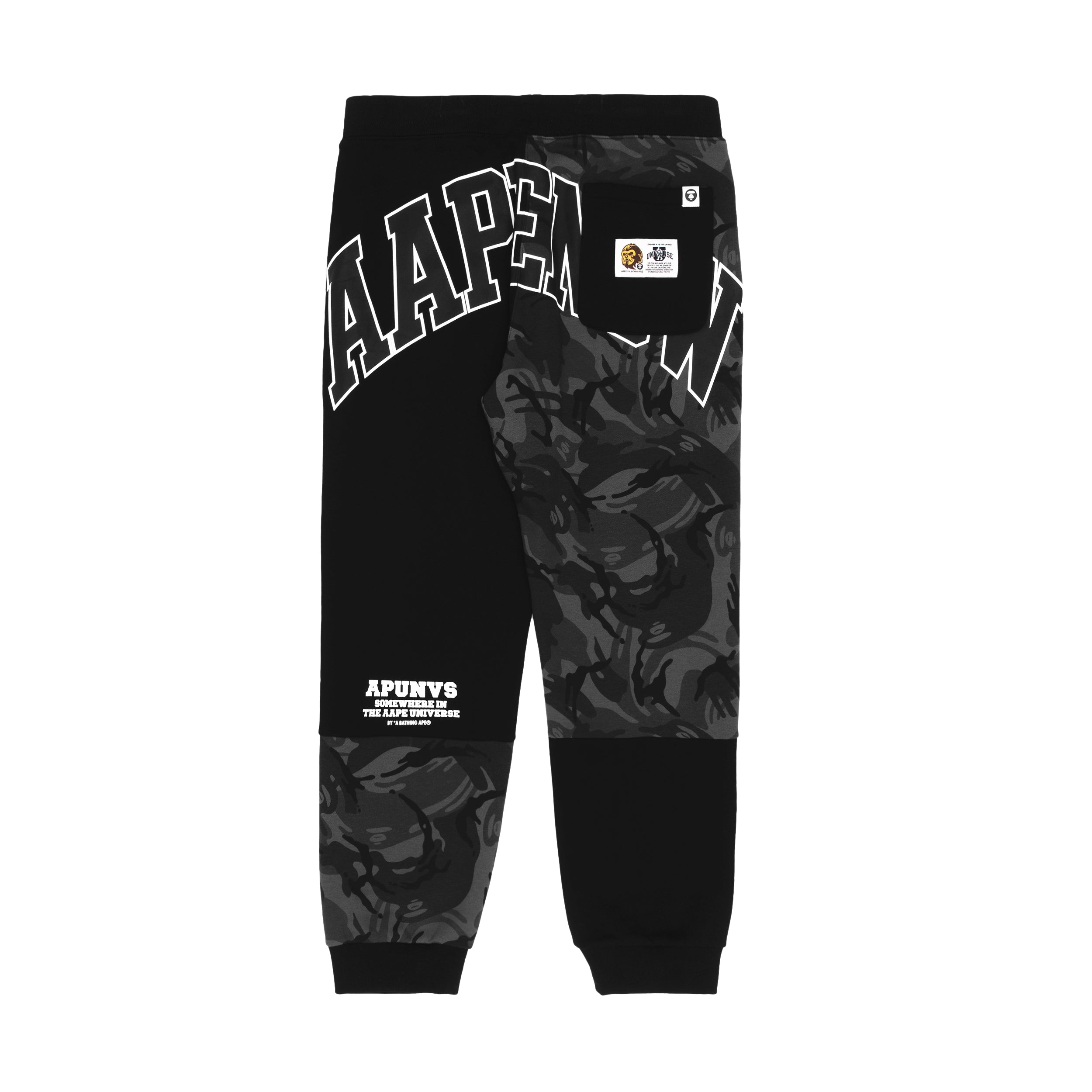 AAPE LOGO PANELLED SWEATPANTS