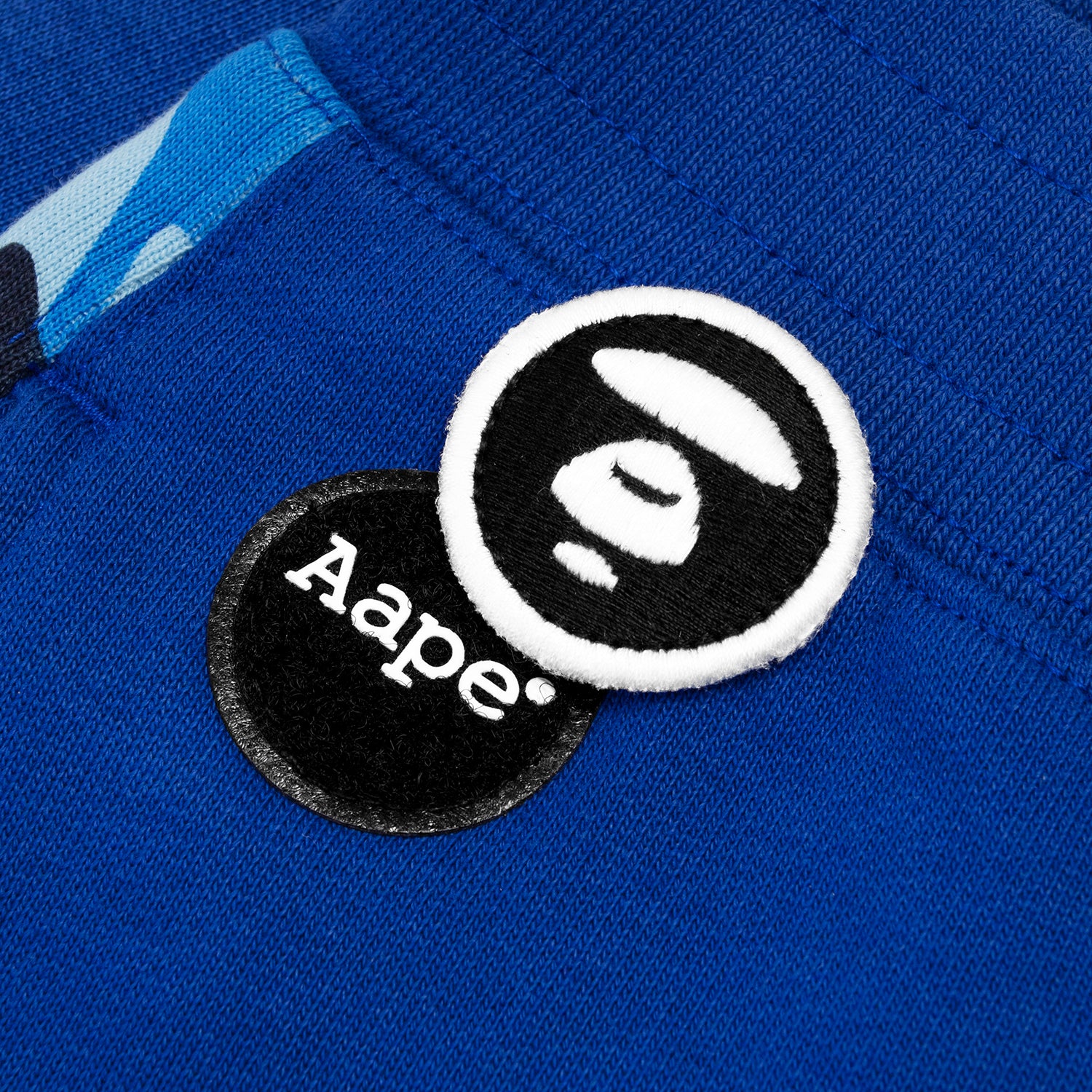 AAPE APE FACE CAMO PANELLED SWEATPANTS