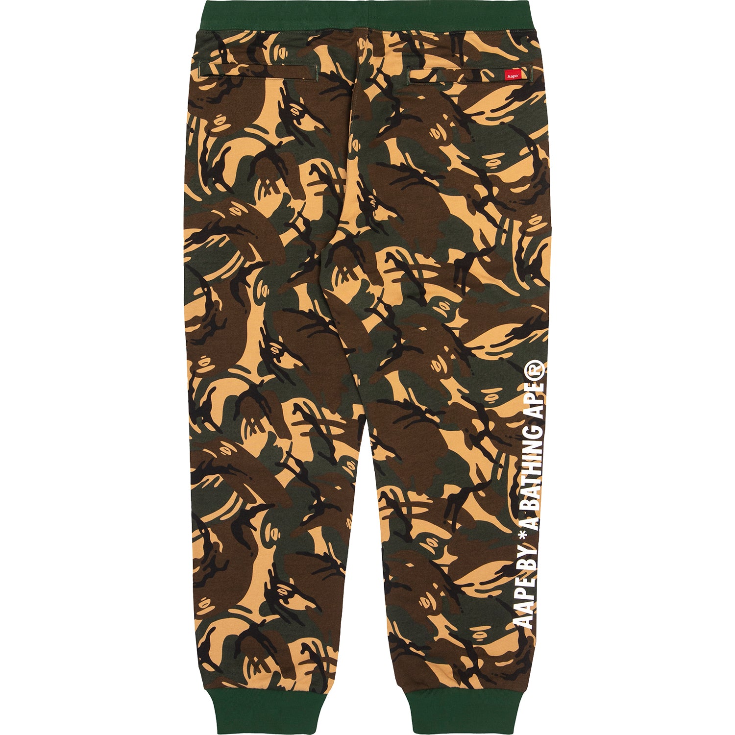 AAPE APE FACE CAMO PANELLED SWEATPANTS