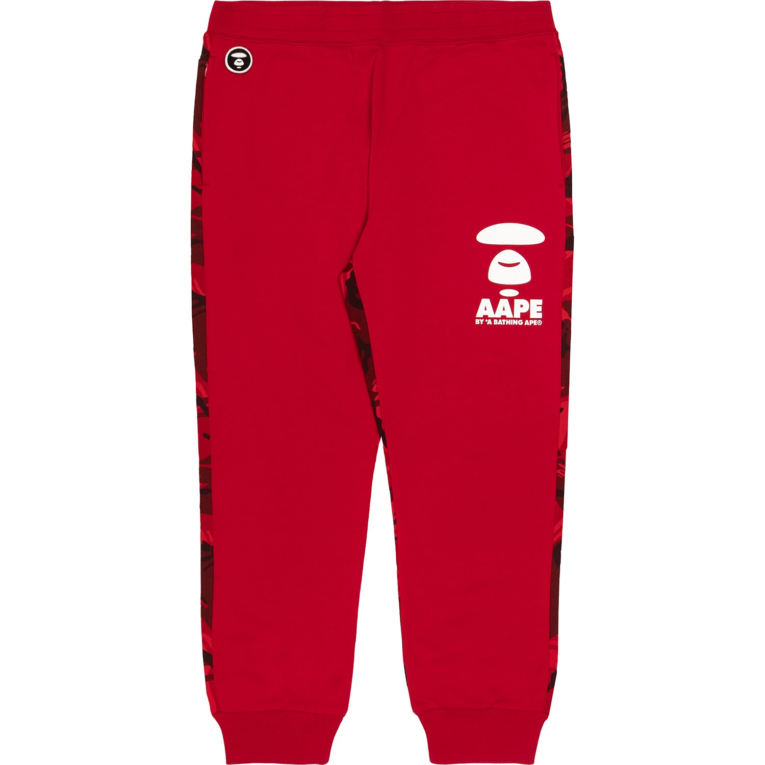 AAPE APE FACE CAMO PANELLED SWEATPANTS