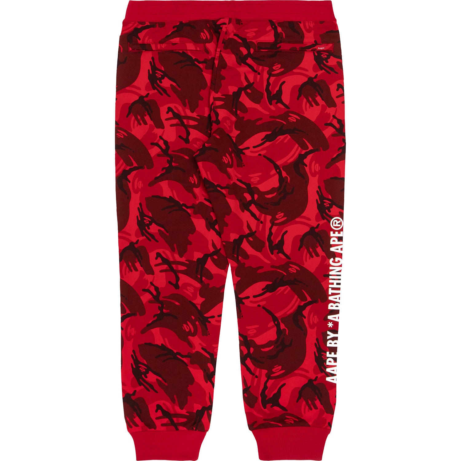 AAPE APE FACE CAMO PANELLED SWEATPANTS