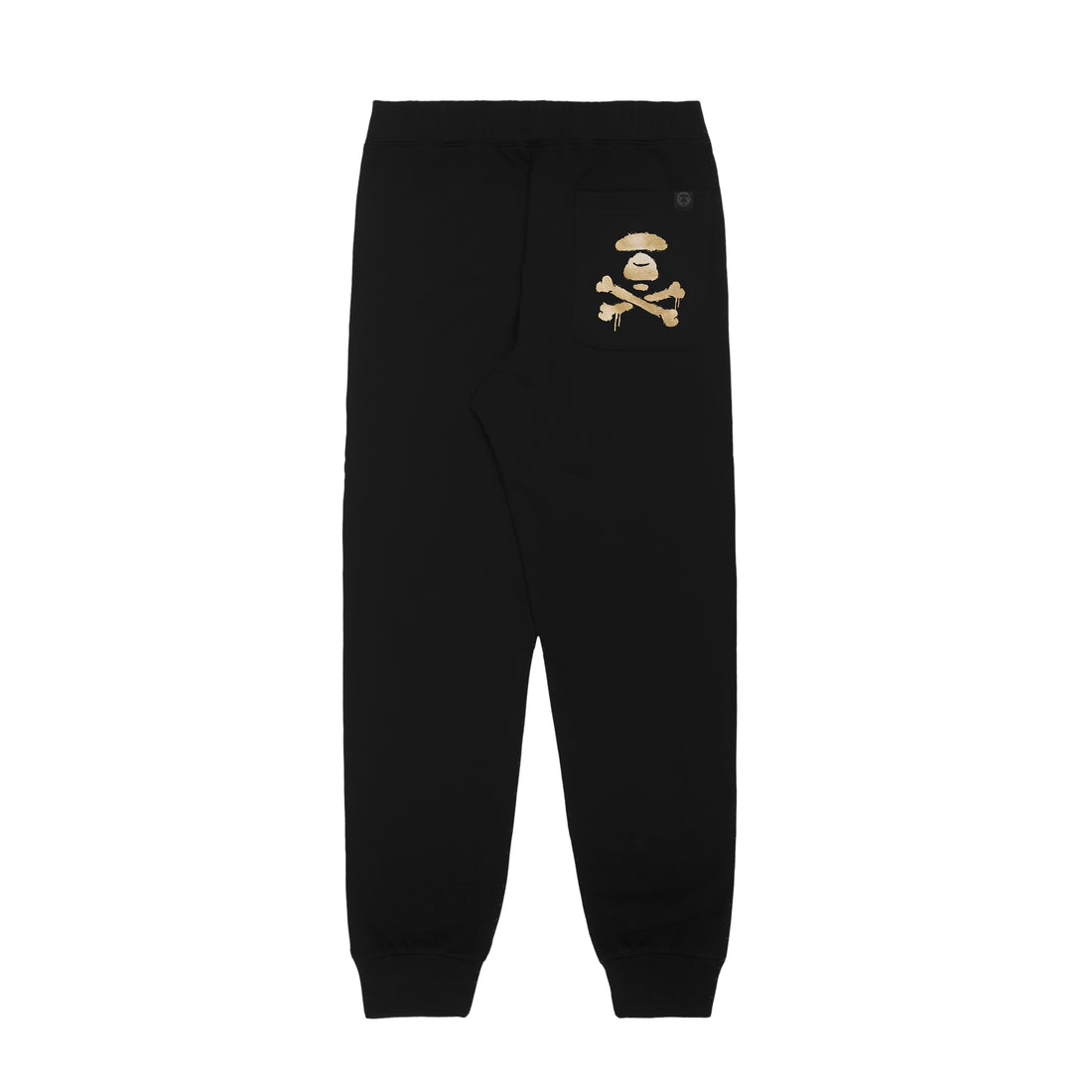 AAPE LOGO BADGE ZIPPER SWEATPANTS