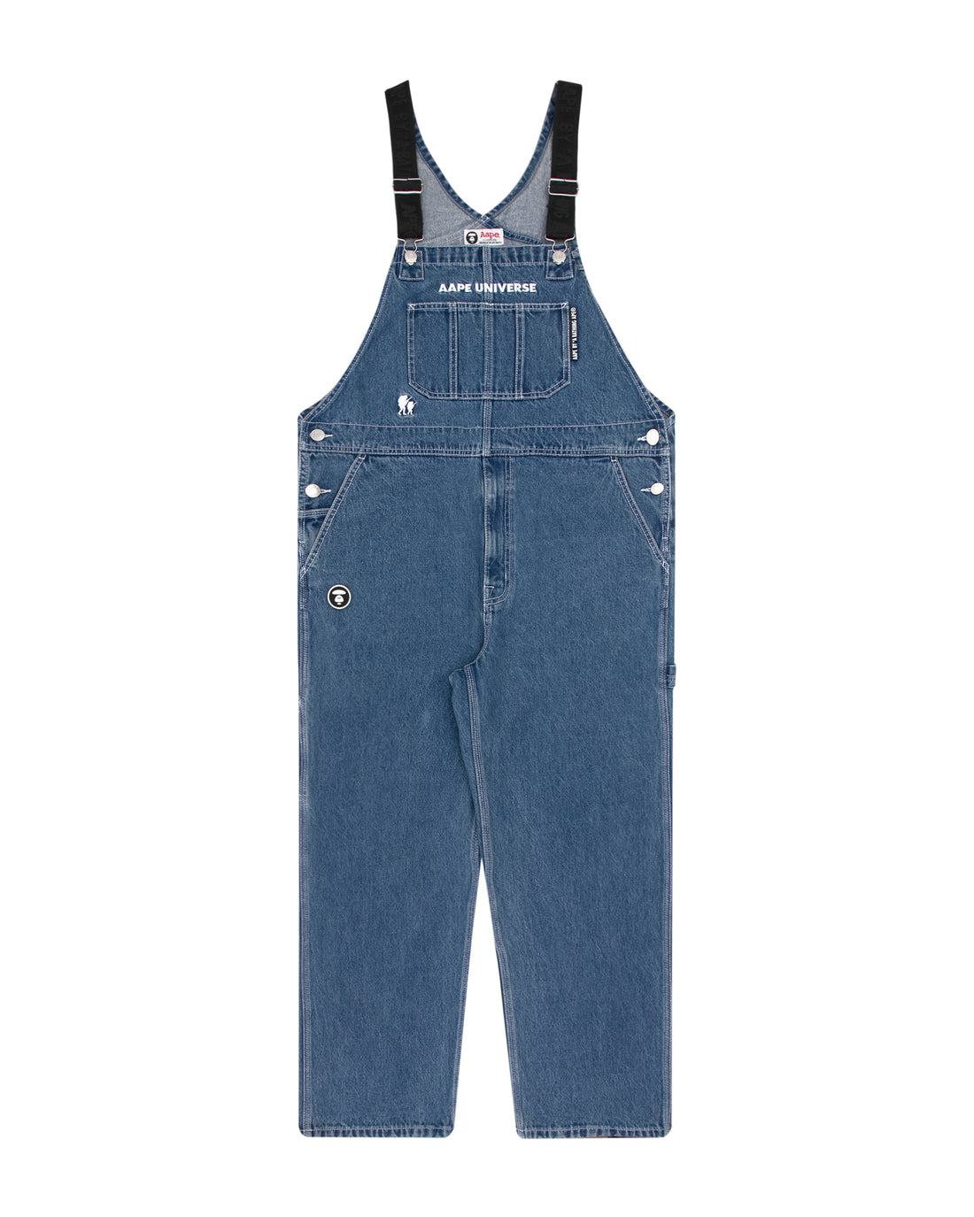 AAPE APE FACE DENIM COVERALLS