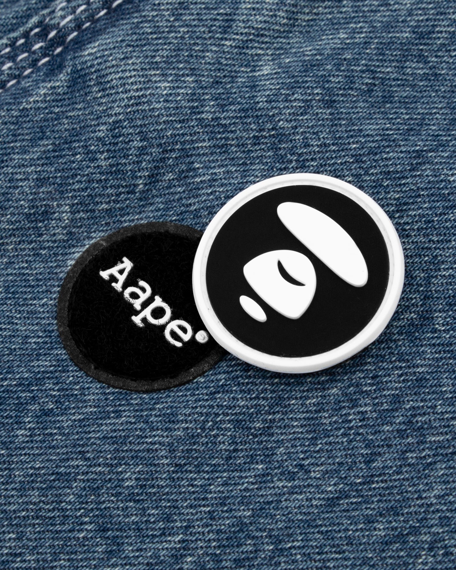 AAPE APE FACE DENIM COVERALLS