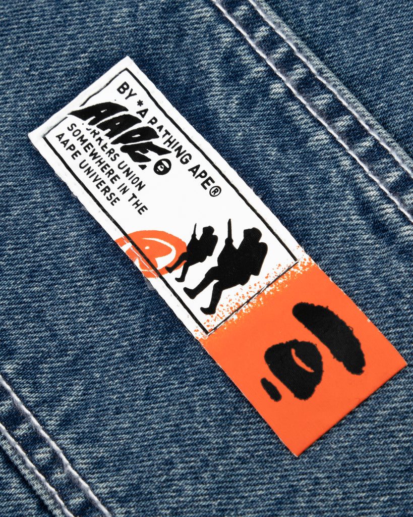 AAPE APE FACE DENIM COVERALLS | aapeus.com