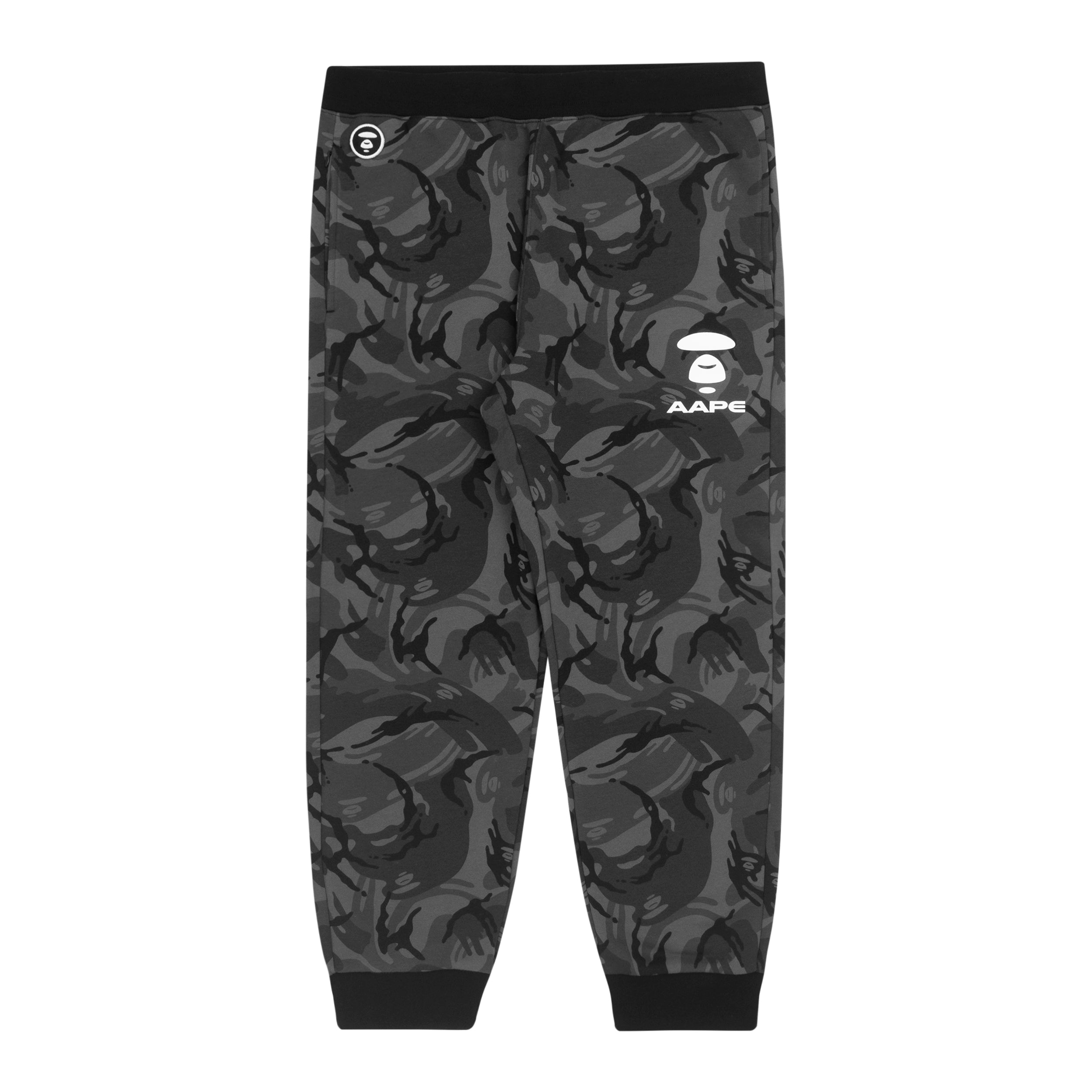 Aape by A Bathing outlet Ape Snow Camo White Grey Sweatpants Joggers BAPE Size Medium